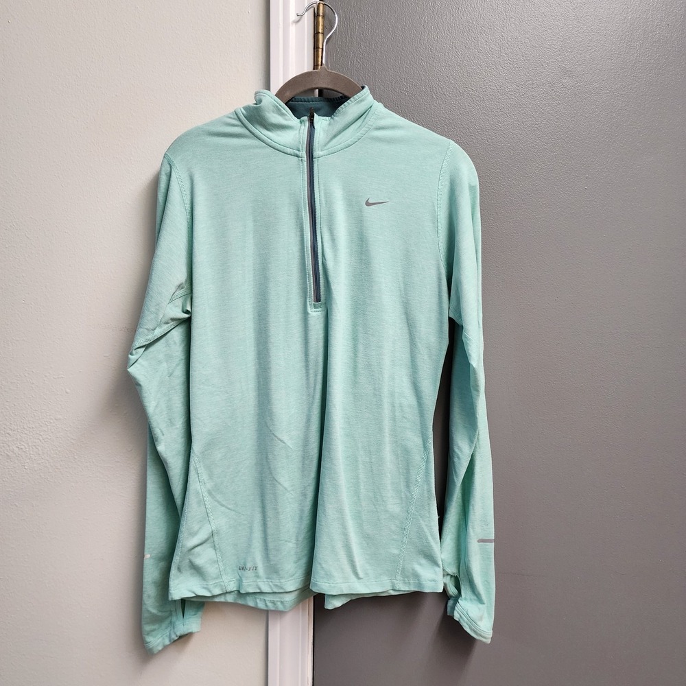Nike Running Long Sleeve Pullover Dri-Fit Size Medium Mint Color Jogging
